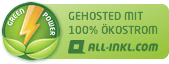 Webhosting mit 100% Ökostrom